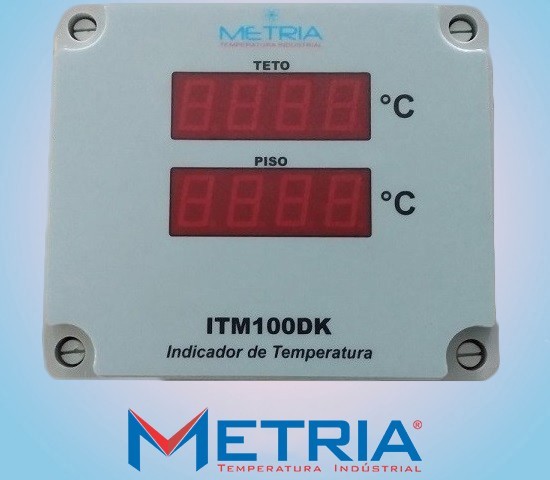 INDICADOR DE TEMPERATURA COM 2 PONTOS DE LEITURA